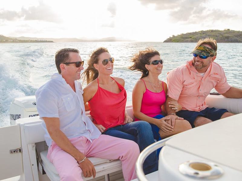 Friends relaxing on the seats of Smooth Recovery
