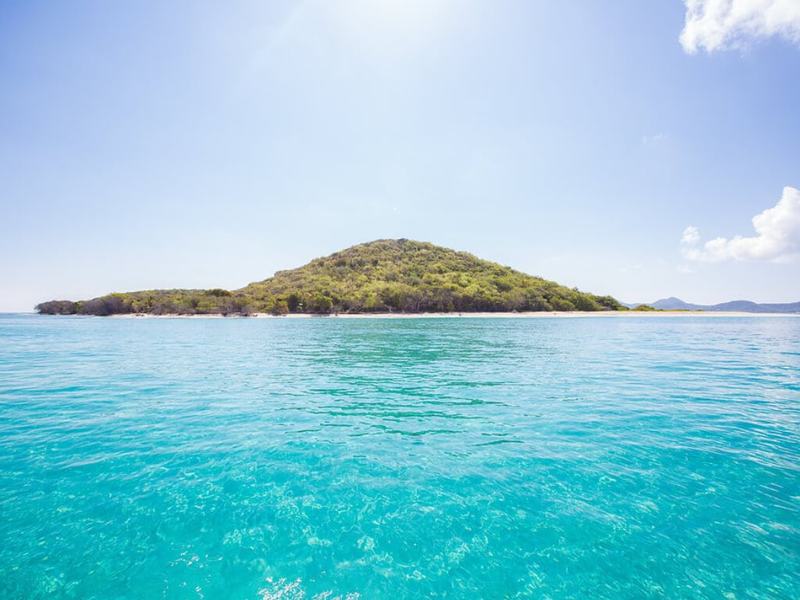 Buck Island rising from turquoise water off St. Croix